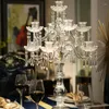 Candele Candele Luxury Crystal Candlestick Grande elegante centrotavola per matrimoni decorazione per feste decorazioni estetiche del soggiorno nordico