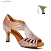 Chaussures habillées dkzsyim strass de latin danse latine femme / dames salsa salsa danse semelles douces fête / sandales de mariage talons hauts h240403j7yj