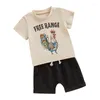 Ensembles de vêtements Toddler Baby Boy Girl Farm Poulet Tenue de poule