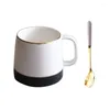 Muggar Creative Kort Matte Milk Ceramic Mug Stylish High Quality Coffee Cup Gift