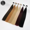 Extensions Fairy Remy Hair 2022 "Remy Keratin Flat Tip Human Hair Extensions raka kapslar naturligt för bundet hår 0,8 g/sträng