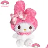 Stuffed Plush Animals Rose Melody Kitty Doll Real Throw Pillow Drop Delivery Toys Gifts Ots0T