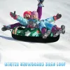 Röhren 80117cm Kinderrohr Winter Schlitten Schnee Schlitten Schlitten Ski Ring Pad Sport Dicked aufblasbare Skikreis Ski -Erklärungen
