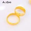 Wedding Rings Gold Color Couples 21k Plated Dubai African Arab Mens Womens Engagement Vintage Accessories