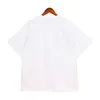 Högkvalitativ tik tok influencer Samma designer märke Pure Cotton Rhude American Trendy Yacht Letter Printing Loose White Black Short Sleeved T-shirt unisex