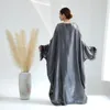 Vêtements ethniques mode brillant surdimensionné Abaya Djellaba Robe musulmane Dubaï Full Longueur Pichettes Islam Kaftan Robes