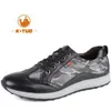 Chaussures de marche K-TUO hommes hommes Sport de plein air automne baskets respirant en cuir véritable KT-A9838