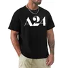 Männer Polos A24 Logo Waren T-Shirt Schwarz ästhetische Kleidung süße Kleidung Herren Grafik T-Shirts Pack