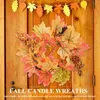 Декоративные цветы орнамент кленовый венок на хэллоуин украшения урожай фестиваль (пластиковые дверные кольца кольца