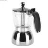 Caféraux Coffee Pot en acier inoxydable Coffee Pot Italien Home Brewed Huit tasses de café électrique Y240403
