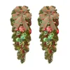 Декоративные цветы рождественские украшения мертвые ветви виноградные кольцо подвесная тростника