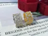 Pierścienie klastra ZOCA moda 925 Sterling Srebrny złoty kolor Cz kamienie puste pierścień dla kobiet w stylu włoskim impreza biżuteria
