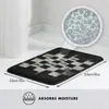 Mattor Chessboard och Marble Chess Pieces Composition Entrance Door Matt Bath Mattor Först Tooth Lost Söt Fairy Anti-slip