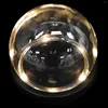 Storage Bottles 1 Set Transparent Glass Dome Ball Shaped Display Cover Gift Decoration