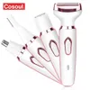 4 sur 1 Razor électrique pour femmes raser dame du corps Trimmer aisselle Bikini Bikini Moustache Moustache Portable Inlessuités 240322