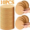 TABLEAUX TABLE 10PCS TUP MAT NATURELLE PAUT TABLE NATUREUX BOIS DE CORK TEA CORK TUGS DUISSER POUR DÉCOR