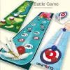 Jeux de table d'enfants 120x30cm intérieur lointain jeu parent-enfant tapis interactif jeu de bowling table curling ball football jouets