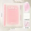 Notebooks Gradient Binder B5 A5 Notebook High School Student Ins Simple en Cute Notebook Horizontal Line Diary Notebook Back to School