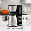 Kaffeemaschinen Dutrieux Kaffeemaschine 12 Tasse Heiße programmierte Kaffeemaschine mit automatischer Reinigung und starke Braufunktion Y240403