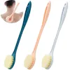 Bath Sdatter 1pc Baignoire brosse longue poignée douce et douche à cheveux brosse arrière Balle de salle de bain exfoliator boue gommage dos massage humide ou sèche b