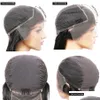 Synthetische pruiken deel Braziliaanse krullende korte afro-pruik voor zwarte vrouwen 13x4 kanten front bob sluiting vooraf geplukte baby drop levering haar pro ot7eoo