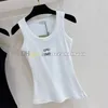 Yoga Cropped Top Women Luxury Tanks Top Designer Embroidered Sport Vest Summer Quick Drying Vests