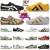 2024 Nowy japoński Onitsukass Tiger Mexico10a Sneakers Sneakers Women Men Projektanci Buty do biegania Czarne białe niebieskie żółte beżowe Trenery Low Fashion Box