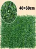 Fleurs décoratives murs de plante artificielle feuillage haies haies tapis verdure panneaux clôture 40x60cm de paysage de paysage pelouse plantes vertes