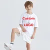 Enfant personnalisé T-shirt imprimé personnalisé Tee Tee DIY votre propre design PO ou White Tshirt Fashion Custom Tops 240323