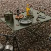 Möbler camping fällbord utomhus aluminiumlegering bord bärbart självdrivande picknick middagar fällbart taktiskt bord