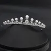 Klasyczny CZ Cubic Zirconia Pearl Wedding Bridal Tiara Diodem Crown Women PROME PARTA BINEGRY AKCESORIA CH10046 240315
