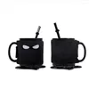 Mugs Ninja Ceramic Mug Black Mask 1 Part Creative Japanese Coffee Milk Tea Novelty Gifts