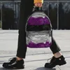 Backpack Abstract Paint Splatter Asexual Pride Flag Pattern Backpacks Teenager Bookbag Children School Bags Travel Rucksack Shoulder Bag