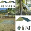 Tents And Shelters 1X1.45M/X Waterproof Tent Tarp Outdoor Cam Hammock Rain Fly Uv Garden Awning Canopy Sunshade Bbq Drop Delivery Spor Dhzz3