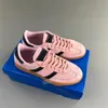 Designer Handball Sapatos casuais speziais homens homens canelaes marinho de alumínio escarlate goma rosa plana