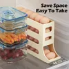 Automatic Scrolling Egg Rack Holder Storage Box Egg Basket Food Containers Egg Case Holder Refrigerator Storage Organizer 240328