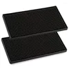 Tischmatten 2pcs PVC TABELLEWARE MAT WAND GUMME FÜR BAR HOME Restaurant Restaurant Drain Isolierung Brille CNIM CNIM