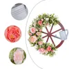 Decorative Flowers Artificial Floral Wreath Spring Front Door 18x19.6inch Realistic Summer