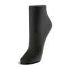 Afficher les chaussettes de cheville à pied de mannequin en PVC unisexe Affichage blanc / noir / naturel S / M / L