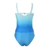 Women's Swimwear Fashion Gradient Wax Dyed Sexy Two-Piece Bikini Fashionable And Simple Bikinis Set Swimsuit