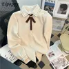 Clothing Sets Autumn And Winter Fleece Lined Sanded Thick Warm Shirt Women's Uniform Korean Style Retro Easy Matching Student