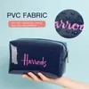 Mabula Waterproof PVC Cosmetic Cases Women Portable Makeup Bag Travel Wash Pouch Simple Design Kvinnliga förvaringspåsar 240327