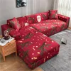 Stuhlabdeckungen Deckt Weihnachtsmöbelschutz Polyester Couch Couch Deckung Digital bedrucktes 3 -Sitzer -Sofa