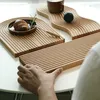 Bandeja de sobremesa e pão ondulado de água, tábua de corte, design geométrico criativo, placa de colocação, superfície curvada, molde de arte
