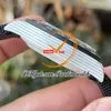 Diw Monacos Quartz Carbon SA4130 Automatisk kronograf Mens Watch N6F V2 White Blue Orange Dial Black Nylon Strap Super Edition Samma Serial Card Puretime Reloj Ptrx