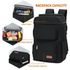 Denuoniss Picnic Cooler Bag stor kapacitet camping måltid termisk ryggsäck med flasköppnare 100% läcksäker isolerade kylväskor 240320