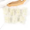 Dekorative Blumen 10pcs 8 cm künstliche Pflanze Plastikweizen Ohr Bouquet Accessoires Weihnachtskranz -Dekoration Wasserpflanzen