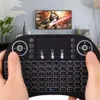 Toetsenborden i8 Mini Keyboard draadloos toetsenbord 3 kleuren achtergrondverlichting 2,4 GHz Engelse Russische luchtmuis met touchpad afstandsbediening geschikt voor pc laptopsl2404