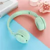 Kopfhörer-/Headset Macaron Headphones Kinder drahtlose Bluetooth -Kopfhörer -Stereo -Kopfband -Gaming -Headset mit Mikrofon Gamer Girl Geschenk für mobiles Tablet