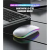 2024 Bluetooth Mouse Tablet Notebook Office بطارية مزدوجة Bluetooth Mouse الوضع المفرد G